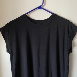 a new day Black Short Sleeve Tee Dress